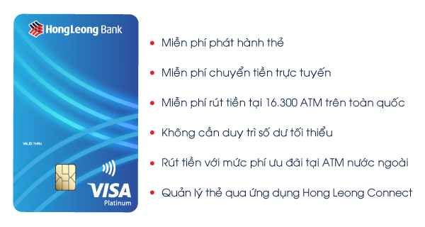 Thẻ Visa Debit Card của Ngân hàng Hong Leong Bank