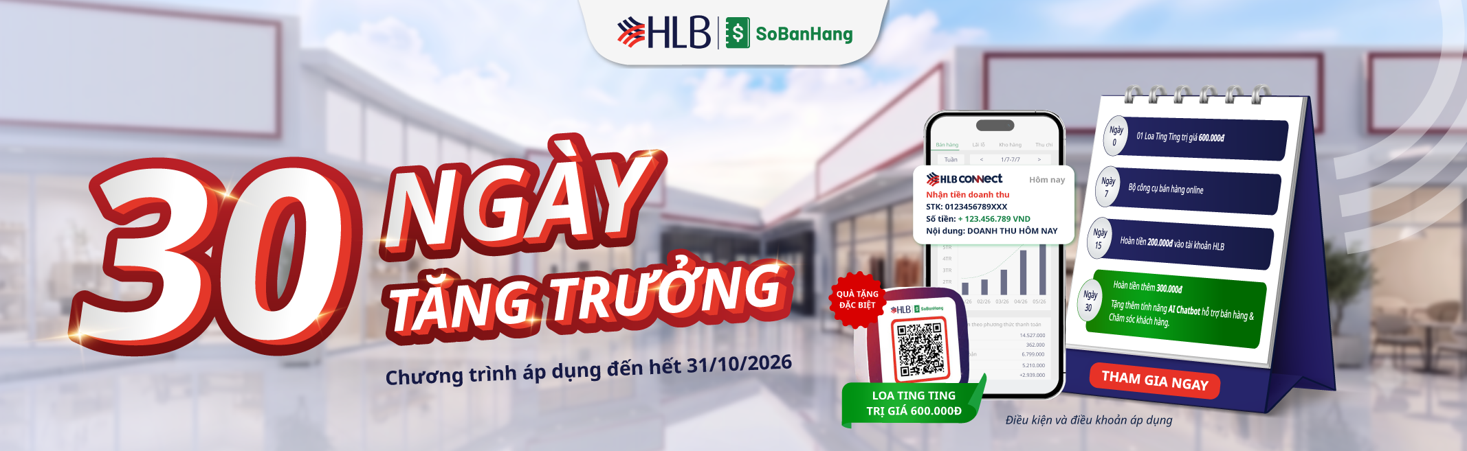 30 Ngày Tăng Trưởng - Hong&nbsp;Leong&nbsp;Bank x Sổ&nbsp;Bán&nbsp;Hàng