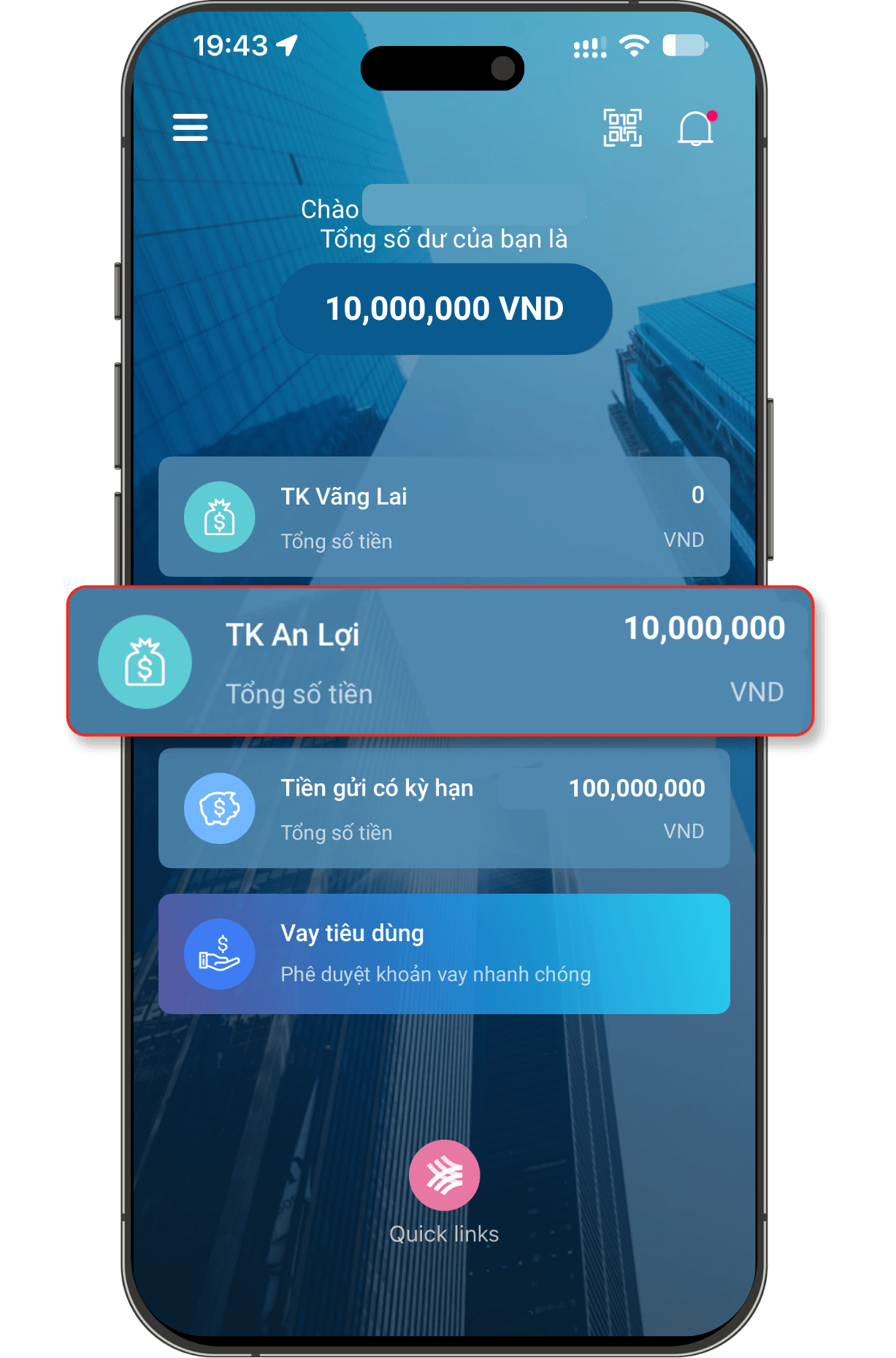 Bước 4 — Chuyển tiền vào tài khoản HLB